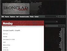 Tablet Screenshot of ironcladcrossfit.com